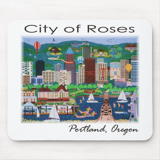 Mousepad Portland~ A cidade dos Rosas (Frente)