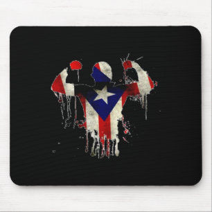 Mousepad Porto Rico Boxando Luvas Boxeo Camisa Ropa Uni