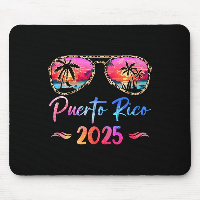 Mousepad Porto Rico Férias 2025 Correspondendo Família Su (Frente)