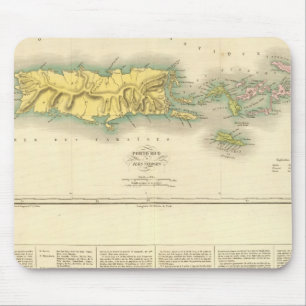 Mousepad Porto Rico, Ilhas Virgens