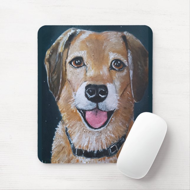 Mousepad Portrait of Engué Painting by Alfred Fox (Com mouse)