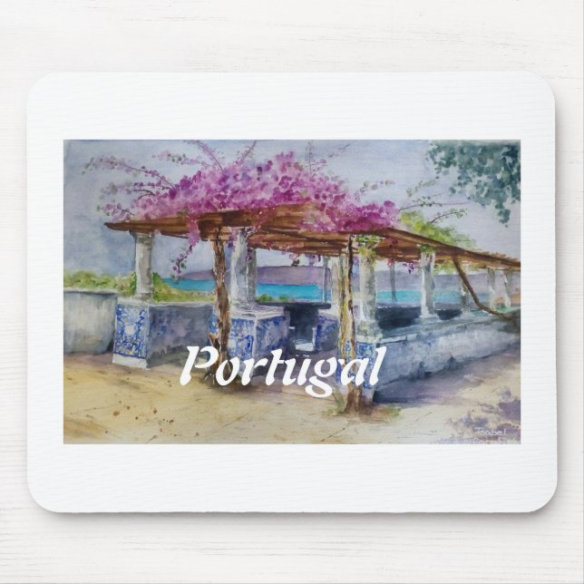 Mousepad Portugal art Mirador de Setúbal (Frente)