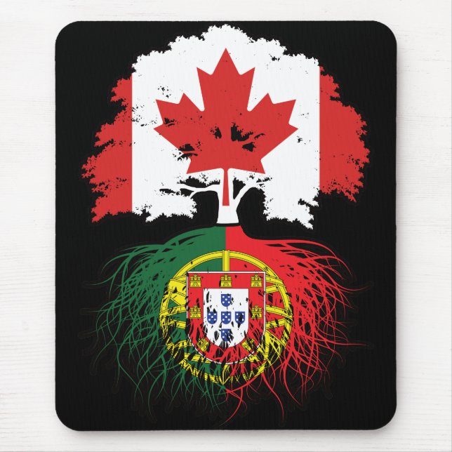 Mousepad Portugal Português do Canadá, Raízes de Árvore (Frente)