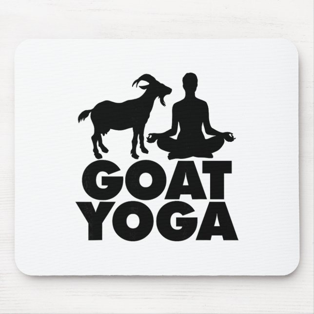 Mousepad Pose de Yoga de Lótus Cabra Yoga _1 (Frente)