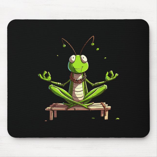 Mousepad Pose de Yoga do Saltador de Meditação Animal Relax (Frente)