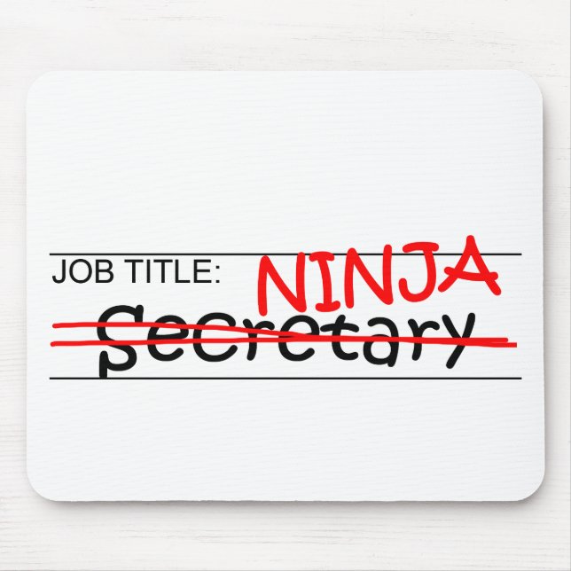 Mousepad Posição Ninja - secretário (Frente)