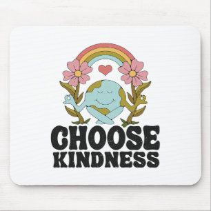 Mousepad Positivo Arco-Íris Paz Hippie Escolher bondade Ear