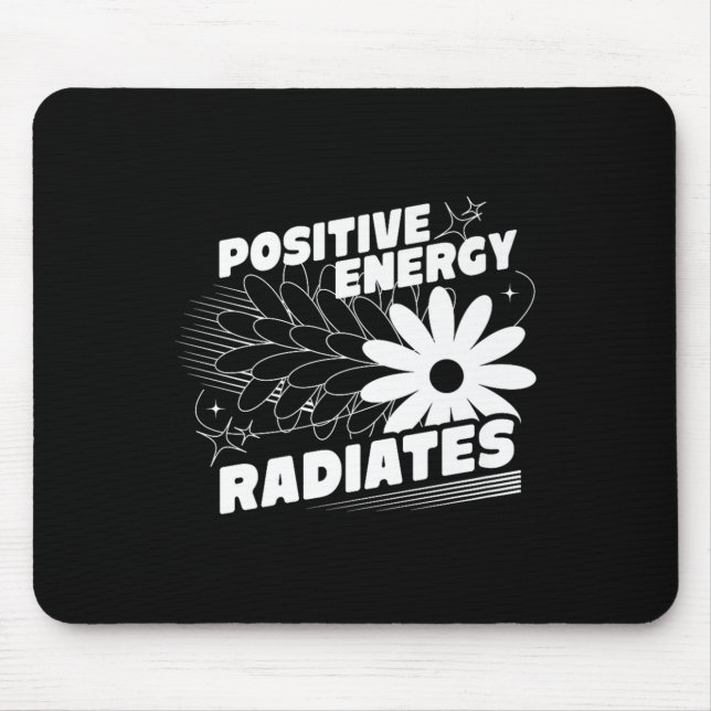 Mousepad Positivo, energia emite aspas positivas Inspirati (Frente)