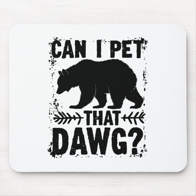 Mousepad Posso Acariciar Esse Cachorro Meme Divertido de Ca (Frente)