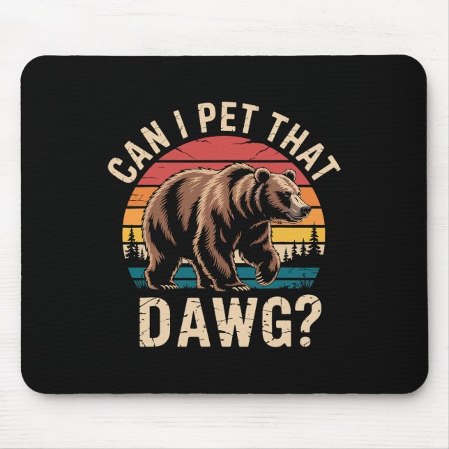 Mousepad Posso Acariciar Esse Cachorro Meme Divertido de Ur (Frente)