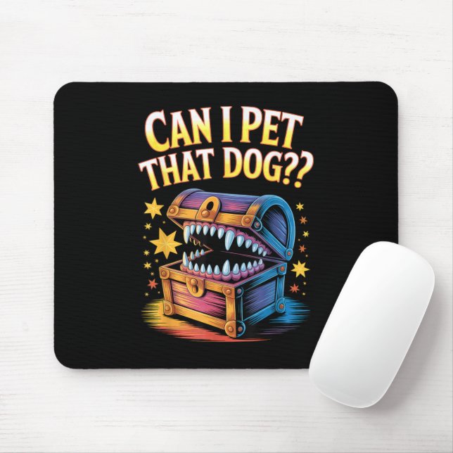 Mousepad Posso Acariciar Esse Cachorro Presente de Design d (Com mouse)