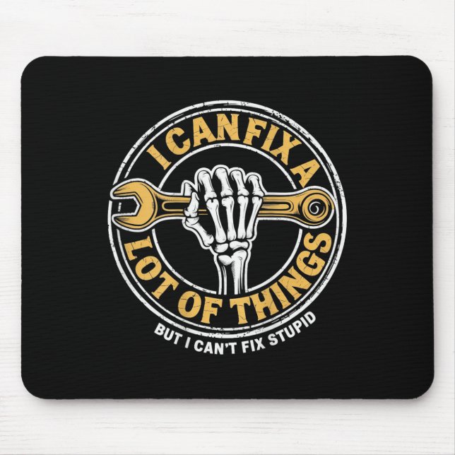 Mousepad Posso consertar muitas coisas, mas não consigo me  (Frente)
