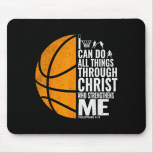 Mousepad Posso Fazer Todas as Coisas Através de Cristo Bask