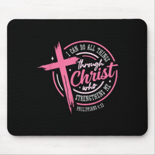 Mousepad Posso Fazer Todas as Coisas Através de Cristo Cami