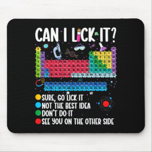 Mousepad Posso Lamber a Tabela Periódica Ciência Divertida