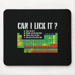 Mousepad Posso Lamber a Tabela Periódica Divertida Professo