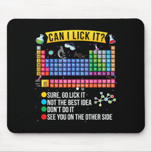 Mousepad Posso Lamber Tabela Periódica Engraçada Ciência Qu