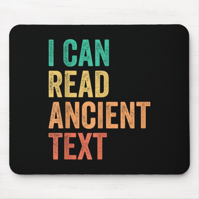 Mousepad Posso Ler Texto Antigo Engraçado (Frente)