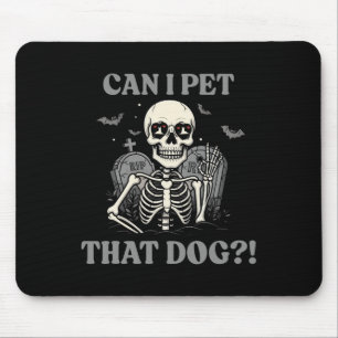 Mousepad Posso Pôr Aquele Cachorro Esqueleto De Halloween E
