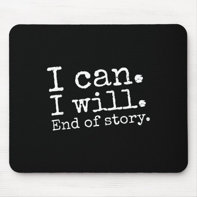 Mousepad Posso Terminar Com Afirmação Positiva Da História. (Frente)