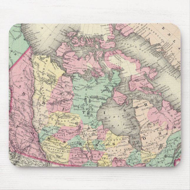 Mousepad Possões Britânicas, Russas e Dinamarquesas (Frente)