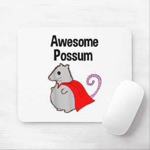 Mousepad Possum Incrível Divertido, Fofo. Amante de Animais