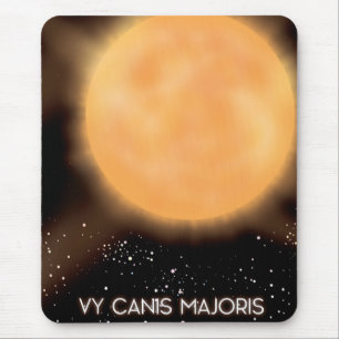 Mousepad Pôster de arte espacial do Sol VY Canis Majoris.