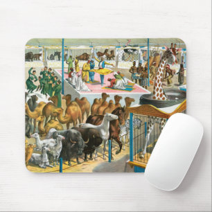 Mousepad Poster de Circo De Pessoas De Diferentes Nacionali