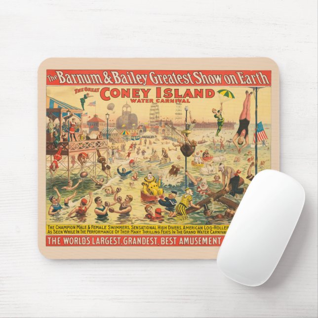 Mousepad Poster de Circo De Pessoas Em Figurinos (Com mouse)