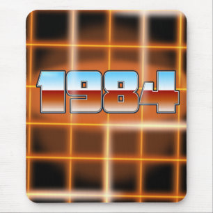 Mousepad Poster de desenho eletrônico de 1984.