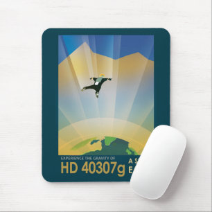 Mousepad Poster De Espaço Retroativo - A Gravidade De Uma S