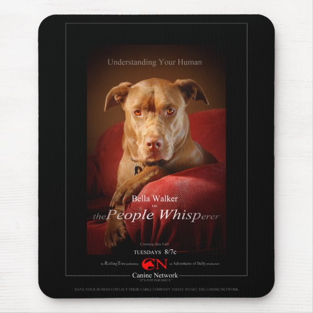 Mousepad Poster de Filme de Mix Dog de Pit de Chocolate (Frente)