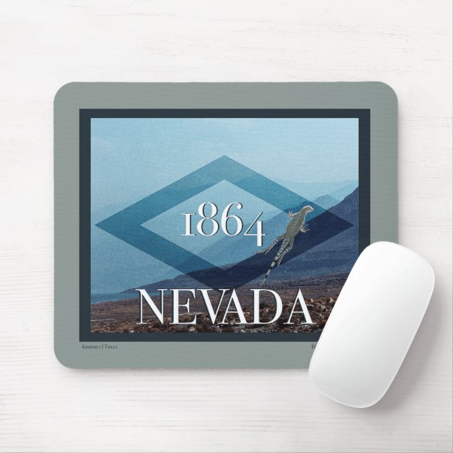 Mousepad Poster de Paisagem de Nevada (Com mouse)