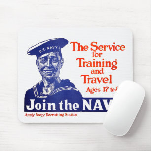 Mousepad Poster de Recrutamento de Marinhos nos EUA