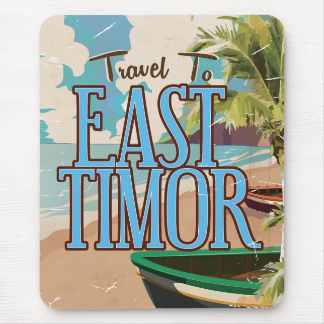 Mousepad Poster de Timor Leste. (Frente)