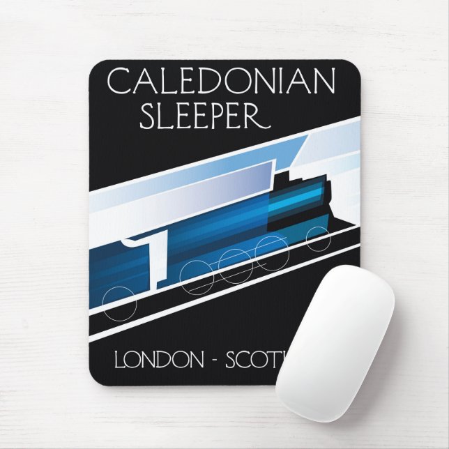 Mousepad Poster de viagens Caledonian Sleeper London Scotla (Com mouse)