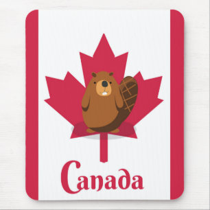 Mousepad Poster de viagens canadense dos desenhos animados