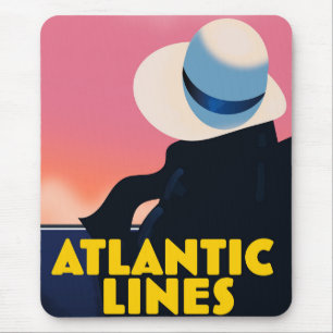 Mousepad poster de viagens de linha de cruzeiro