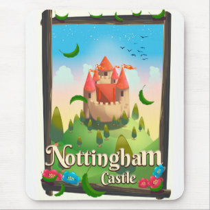 Mousepad Poster de viagens do castelo de Nottingham