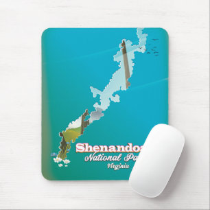 Mousepad Poster de viagens do Parque Nacional Shenandoah.