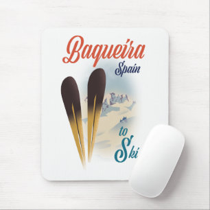 Mousepad poster de viagens Espanha de Baqueira