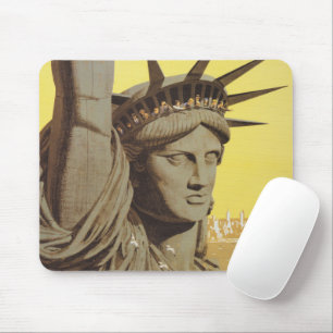 Mousepad Poster de viagens Para Nova Iorque, United Air Lin