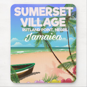 Mousepad poster de viagens Sumerset Village Jamaica
