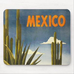 Mousepad Poster de viagens vintage México