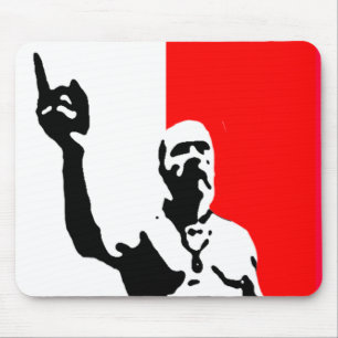 Mousepad poster de viquingue do techno