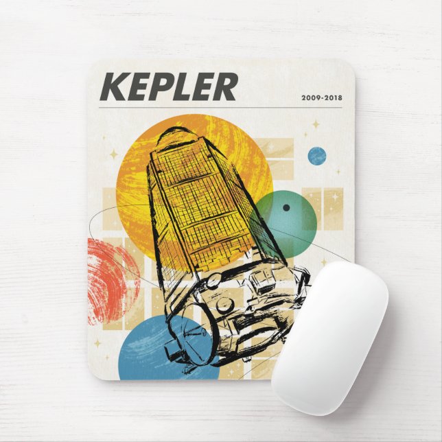 Mousepad Poster do telescópio espacial Kepler. (Com mouse)
