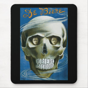 Mousepad Poster mágico do vintage, De Biere o misterioso