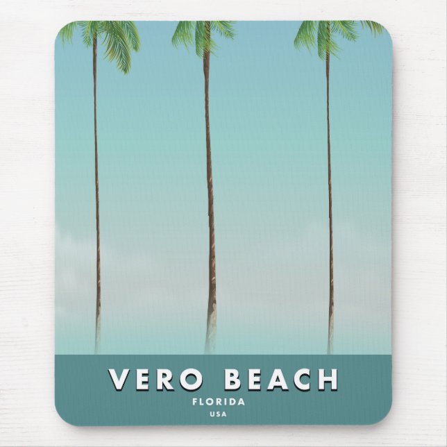 Mousepad Poster viagens vintage de  da Vero Beach (Frente)