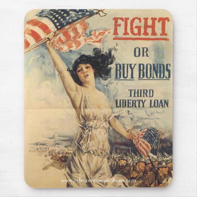Mousepad poster Wl "Fight or Comprar Bonds" (Frente)