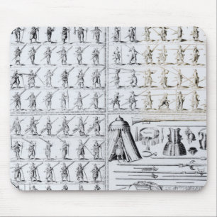 Mousepad Posturas para mosqueteiros e Pikemen